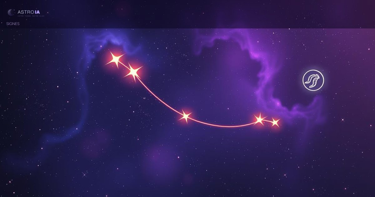 Constellation des Gémeaux illuminée dans un ciel étoilé cosmique avec symboles astrologiques dorés et ambiance mystérieuse